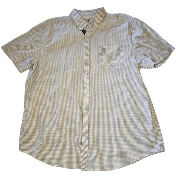2/$30 Penguin by Munsingwear Short-sleeved Button-down  Gingham Size XL - Picture 1 of 10